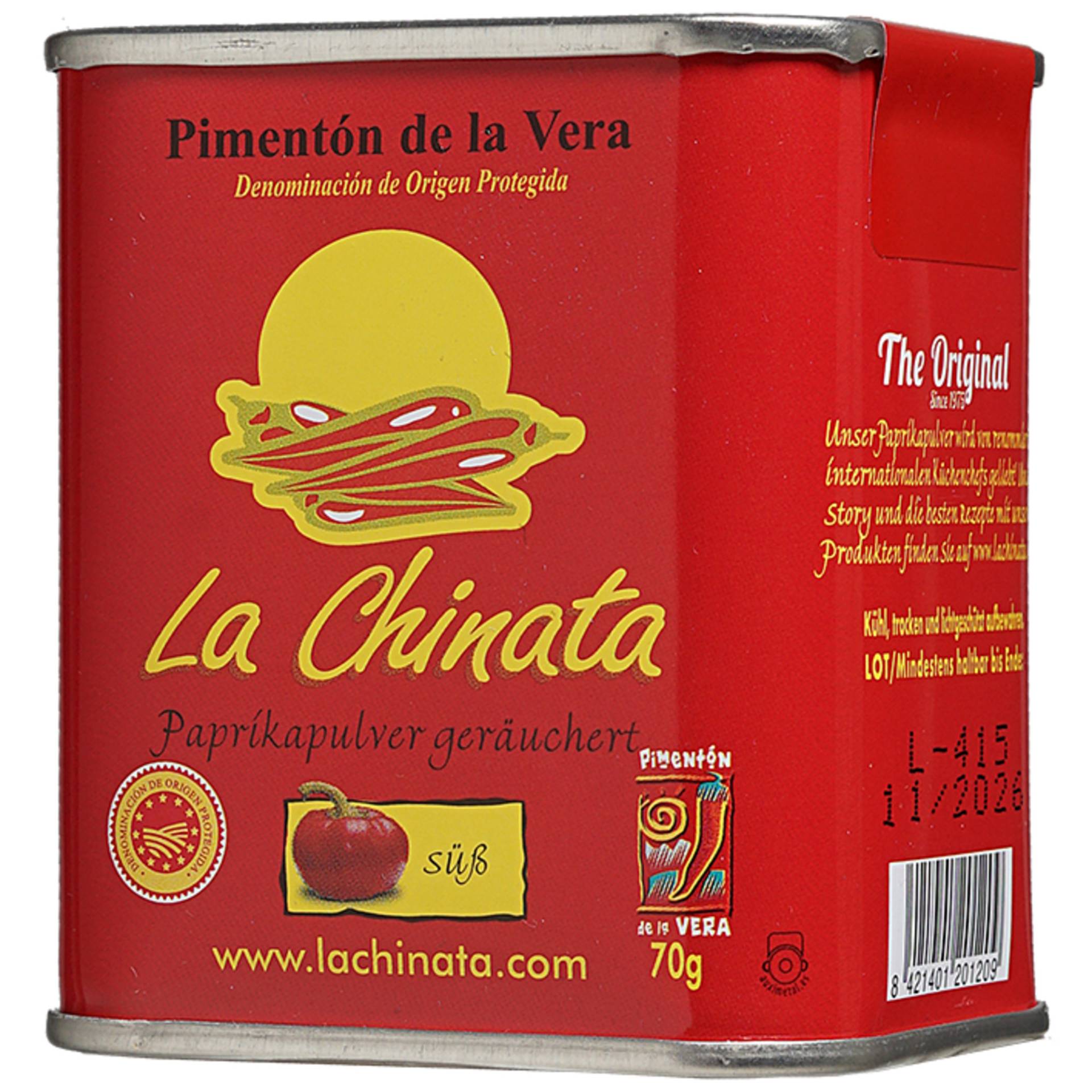 La Chinata Pimenton de la Vera Dulce - 70g 0.07KG La Chinata Pimenton de la Vera Dulce - 70g 0.07KG