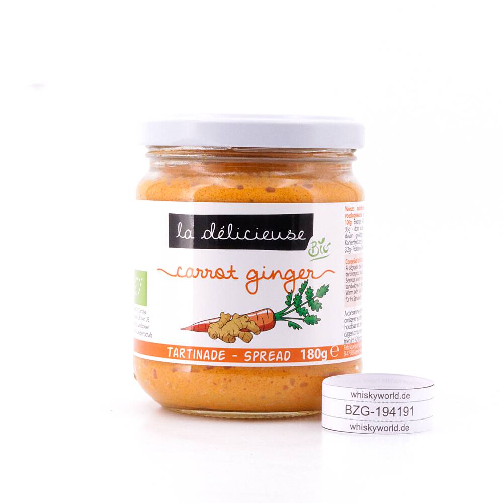 La Délicieuse Karotte Ingwer Aufstrich BIO 180 g La Délicieuse Karotte Ingwer Aufstrich BIO 180 g
