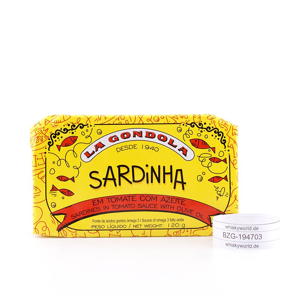 La Gondola Sardinen in Tomatensauce mit Olivenöl 85 g La Gondola Sardinen in Tomatensauce mit Olivenöl 85 g