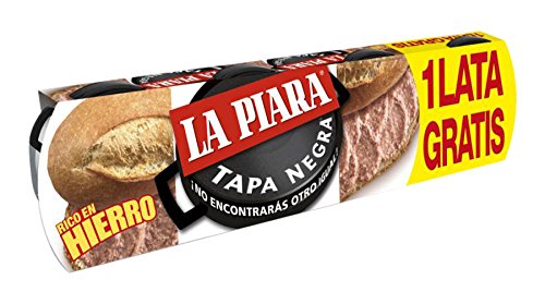 La Piara Tapa Negra Schwein Leberpastete 3x75g