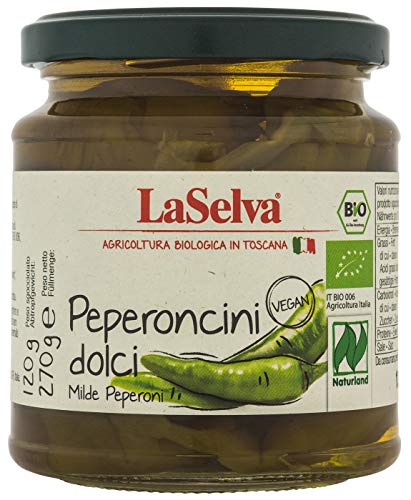 LaSelva Bio Peperoncini dolci, milde Peperoni, 270 g von LaSelva