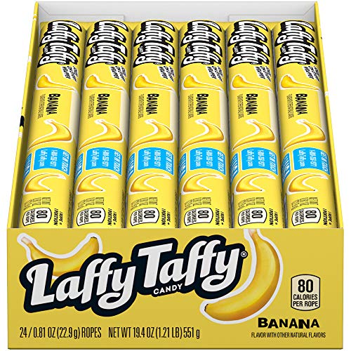 Wonka Laffy Taffy Rope, Banana, 0.81 Ounce Packages (Pack of 24) Wonka Laffy Taffy Rope, Banana, 0.81 Ounce Packages (Pack of 24) von Laffy Taffy