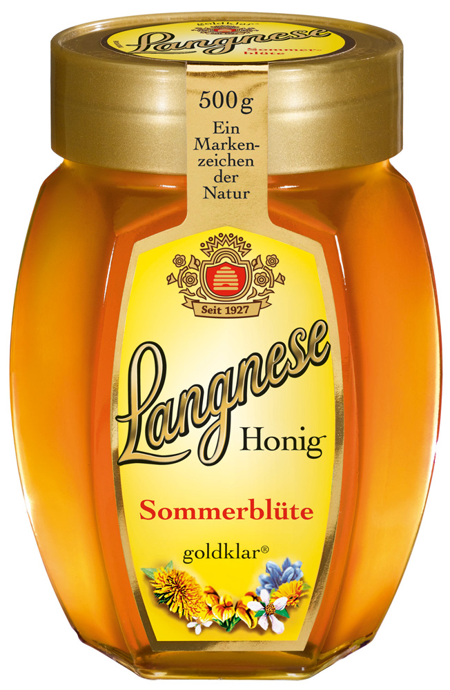 Langnese Sommerblüten goldklar Honig 500G