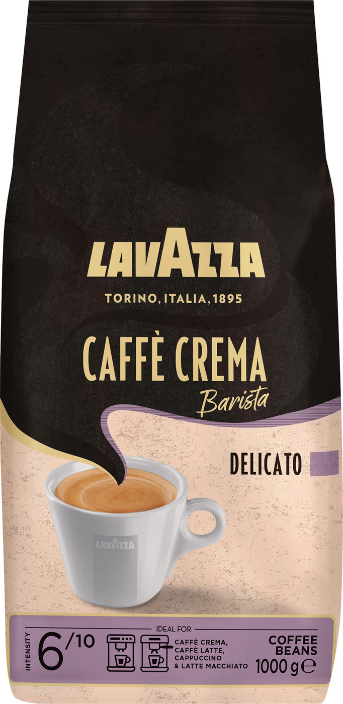 Lavazza Barista Caffe Crema Delicato ganze Bohnen 1KG