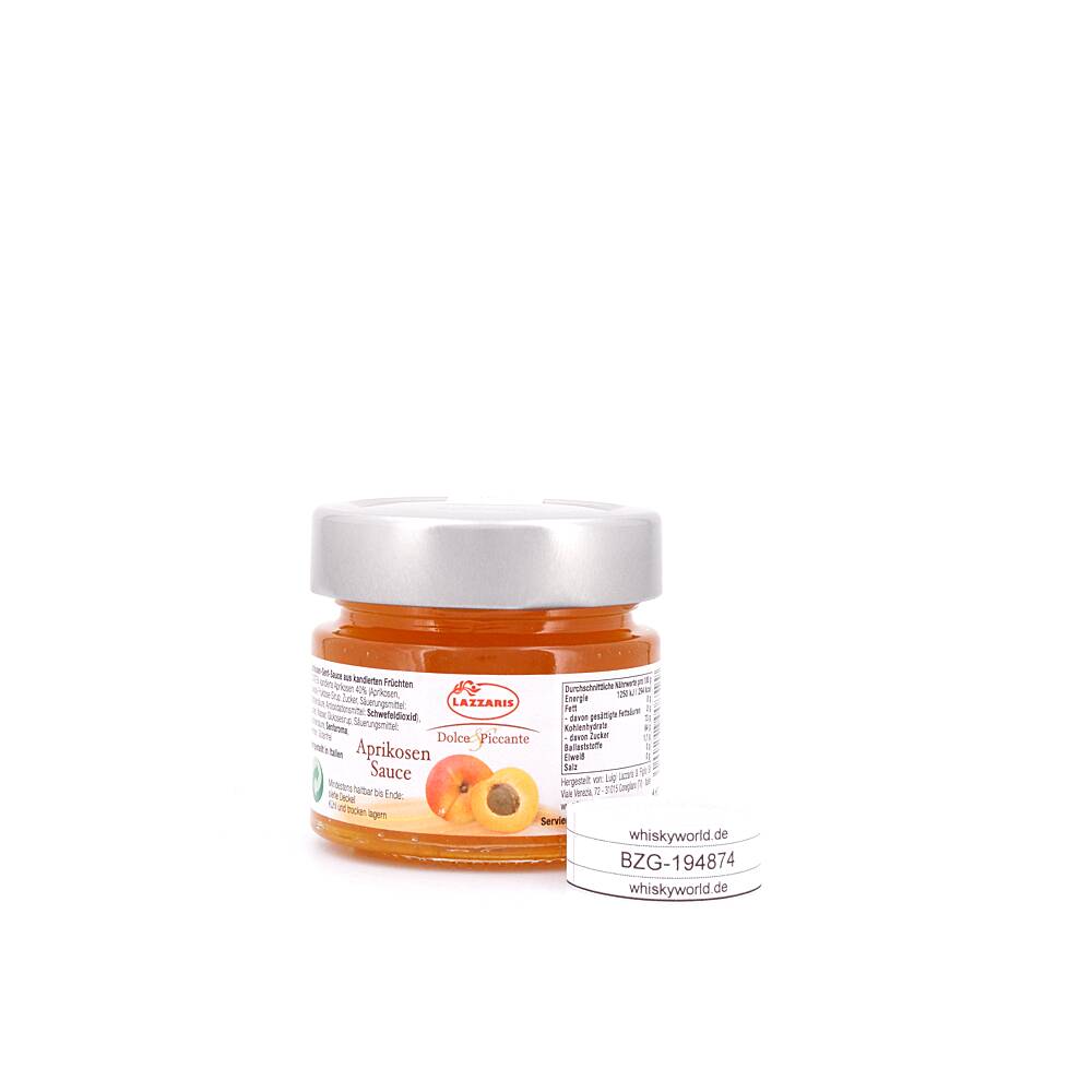 Lazzaris Aprikosen-Senf-Sauce aus kandierten 120 g Lazzaris Aprikosen-Senf-Sauce aus kandierten 120 g