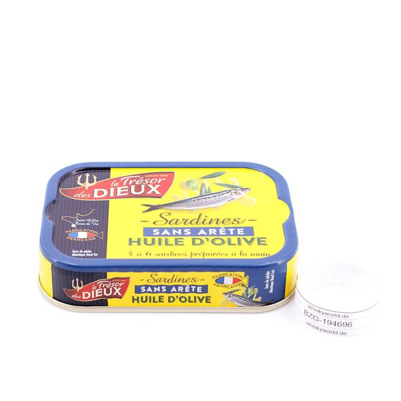 Le Trésor des Dieux Sardinen in Olivenöl ohne Gräten 80,50 g