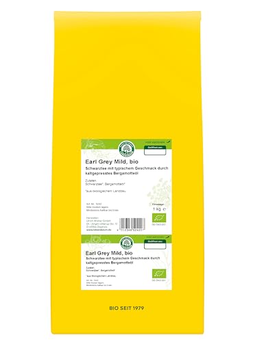 LEBENSBAUM Bio Earl Grey Schwarztee, schwarzer Tee lose, Earl Grey Tea, Bio Tee, mild mit feiner Zitrusnote, 1 kg von Lebensbaum