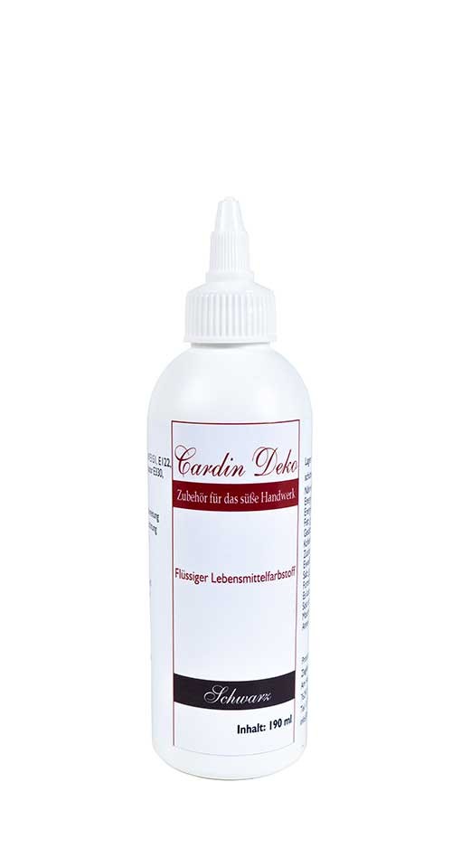 Lebensmittelfarbe flüssig schwarz 190 ml Lebensmittelfarbe flüssig schwarz 190 ml
