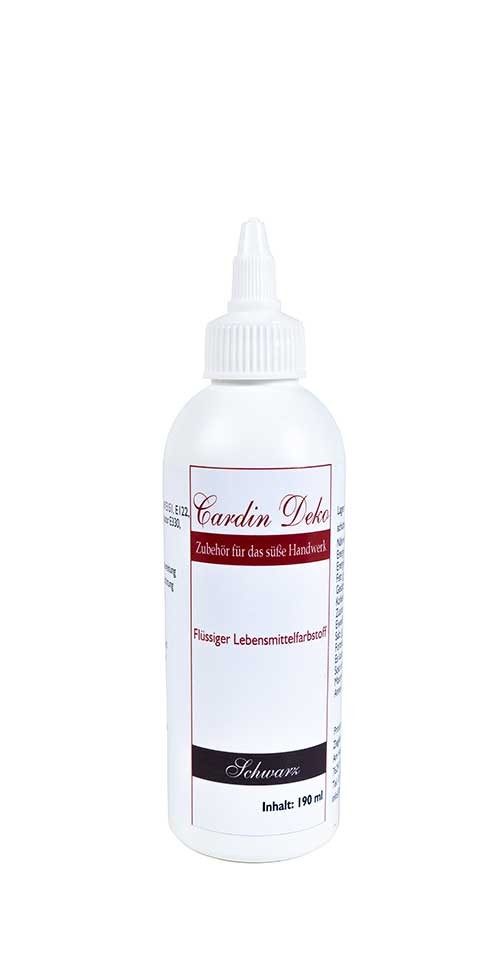 Lebensmittelfarbe flüssig schwarz 190 ml