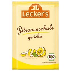 Lecker Bio Zitronenschale gerieben (1 x 15 gr) von Lecker