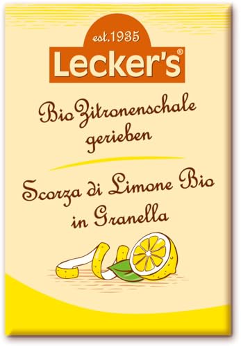Bio Zitronenschale gerieben 1 x 15 gr von Lecker