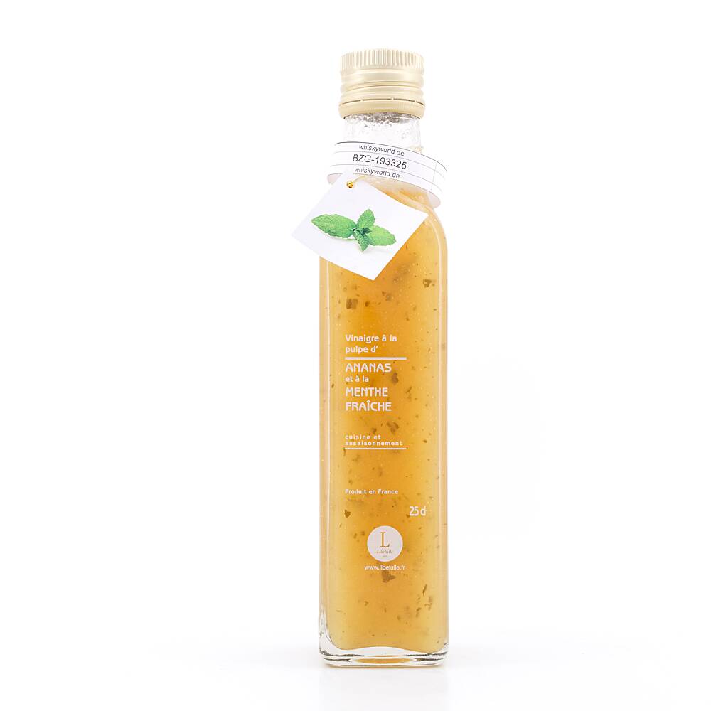 Libeluile Ananasfruchtessig mit Minze 0,250 L Libeluile Ananasfruchtessig mit Minze 0,250 L