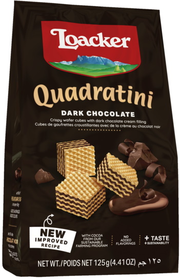 Loacker Quadratini Dark Chocolate 125G