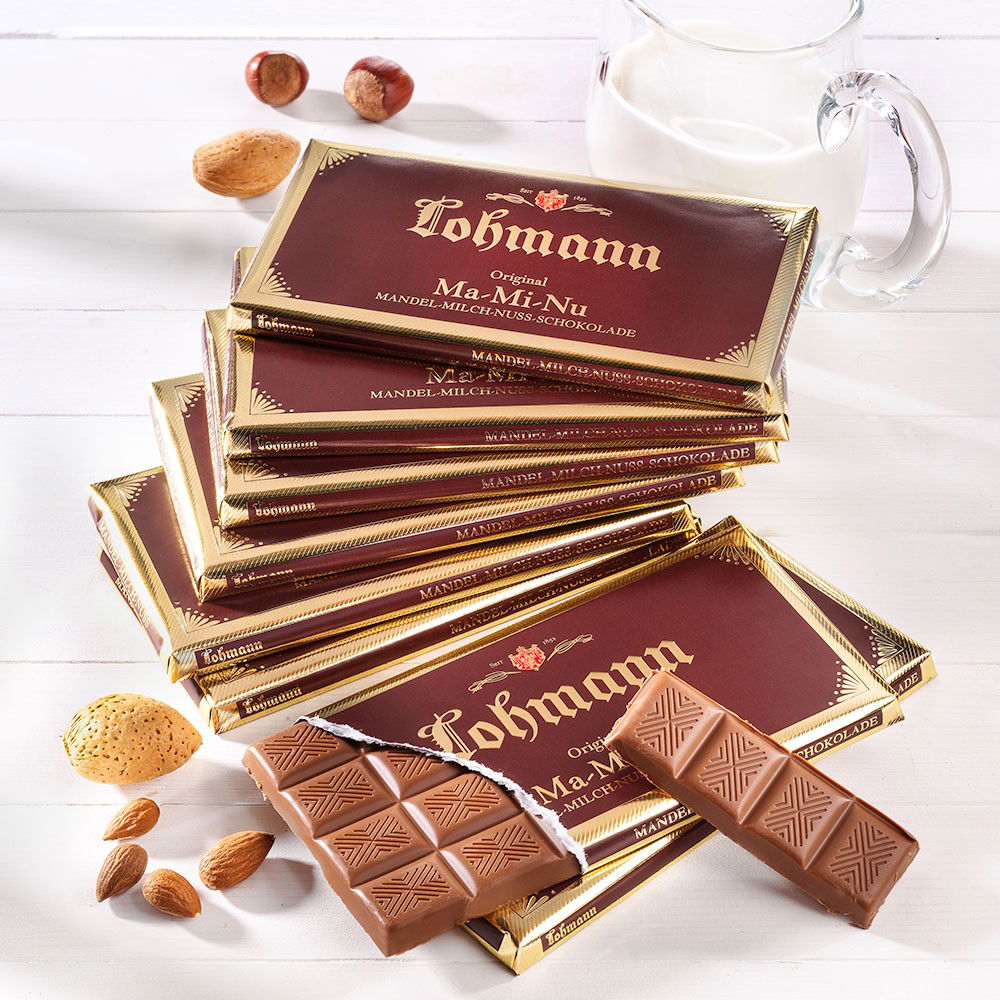 Lohmann Schokolade Mandel-Milch-Nuss 10er-Set Lohmann Schokolade Mandel-Milch-Nuss 10er-Set von Lohmann