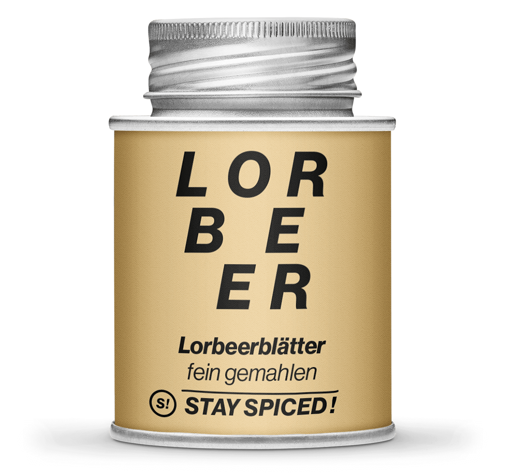 Lorbeerblätter fein-gemahlen, 170ml Schraubdose