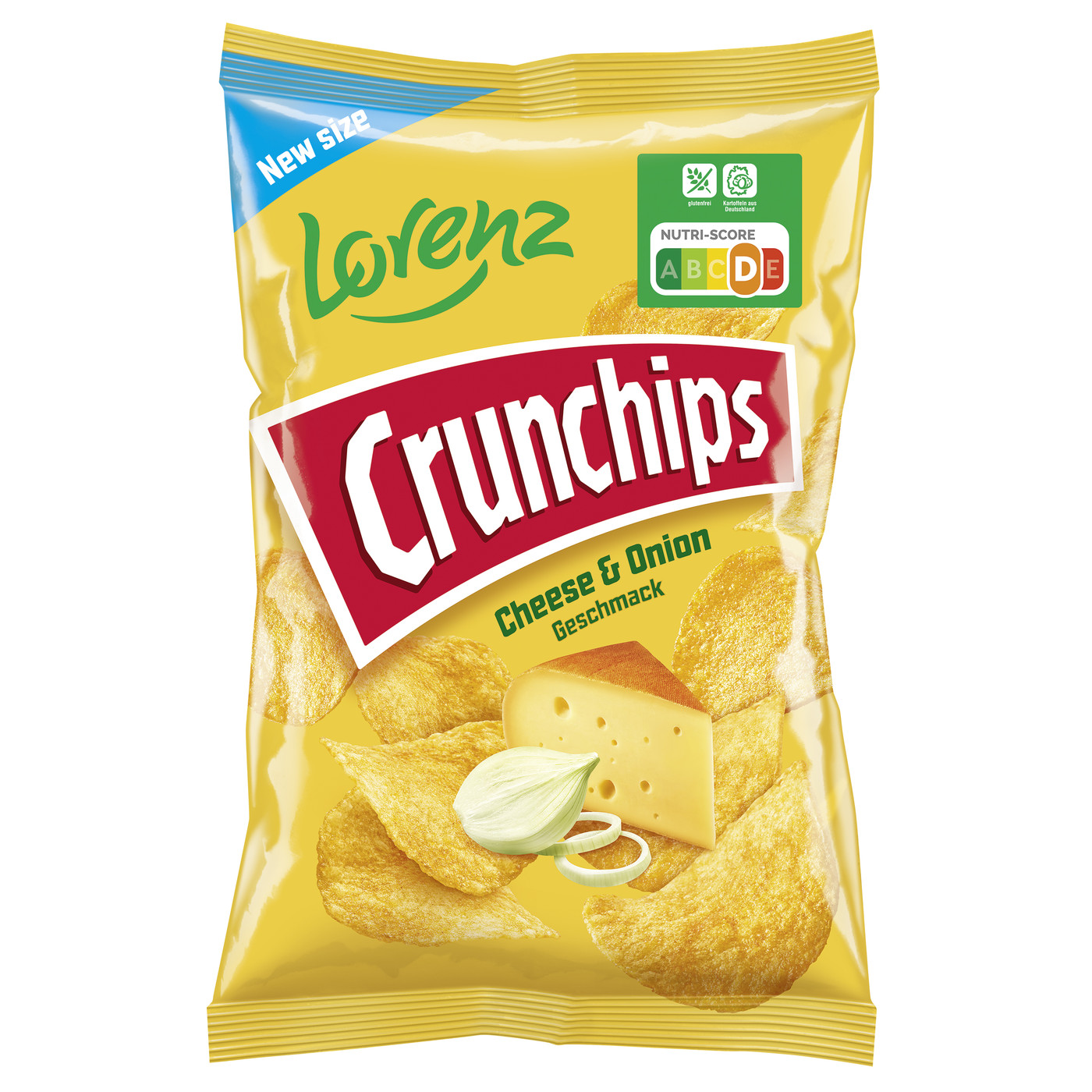 Lorenz Crunchips Cheese & Onion 150G Lorenz Crunchips Cheese & Onion 150G