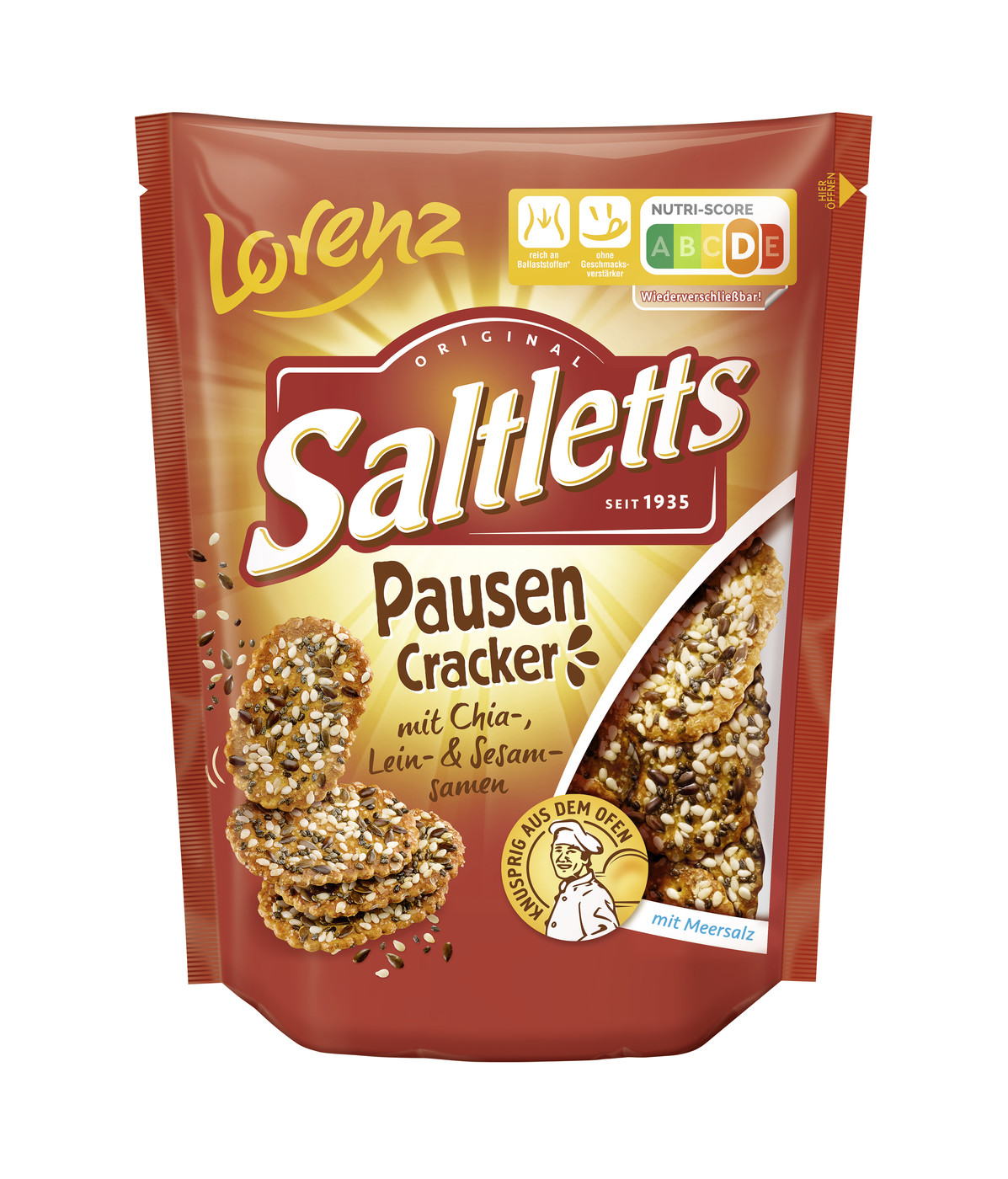 Lorenz Saltletts Pausen Cracker 100G Lorenz Saltletts Pausen Cracker 100G