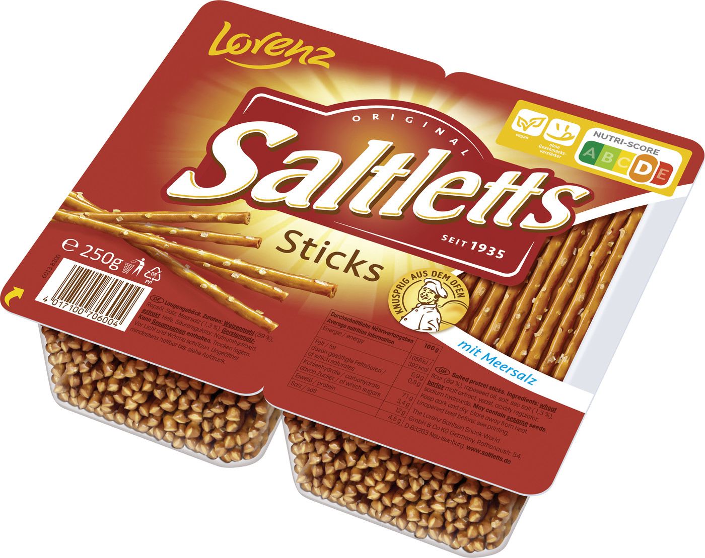 Lorenz Saltletts Sticks 250G Lorenz Saltletts Sticks 250G
