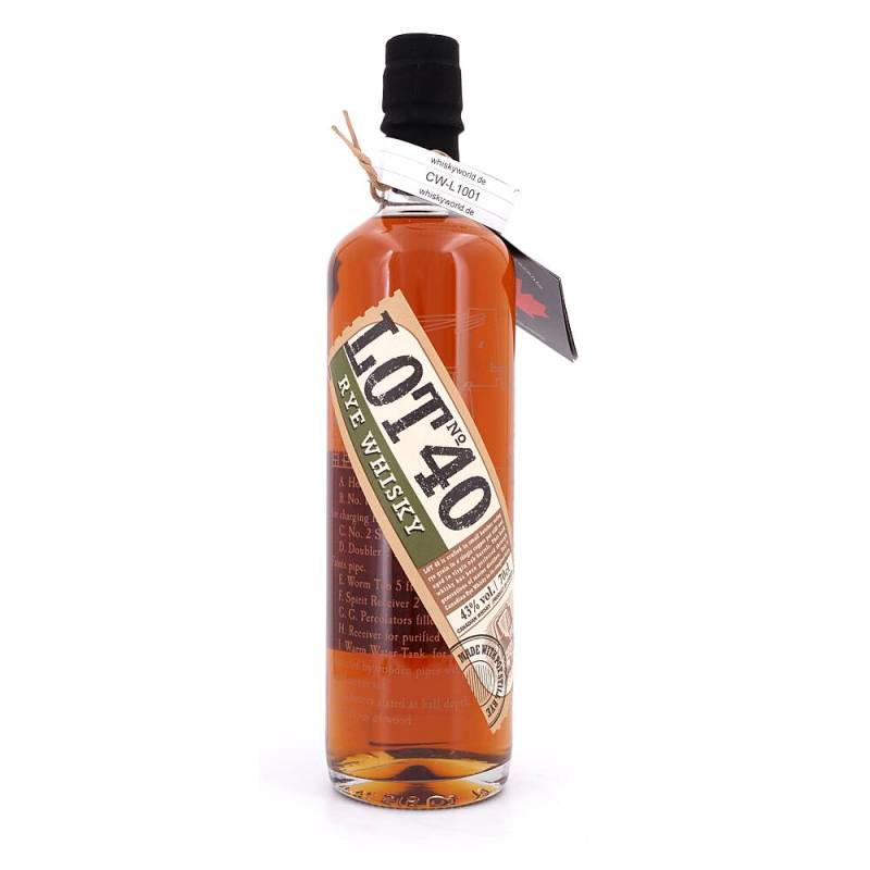 Lot No. 40 Canadian Rye Whisky 0,70 L/ 43.0% vol