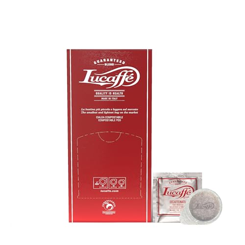 150 ESE Kaffeepads entkoffeiniert Ø44mm - Lucaffé Decaffeinato - Nachhaltig (kompostierbar), süßer Geschmack, Made in Italy von Lucaffé