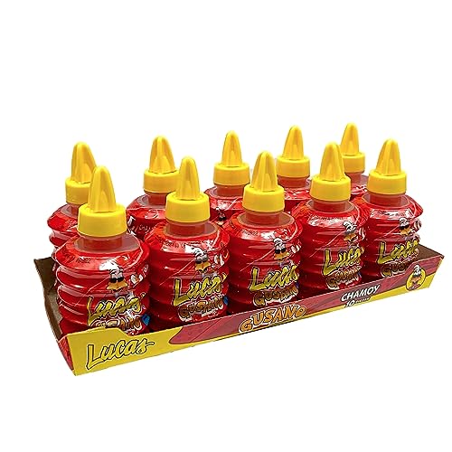 Lucas Gusano, Chamoy Flavor Hot Liquid Candy, 1.27oz, 10-Count by Lucas Lucas Gusano, Chamoy Flavor Hot Liquid Candy, 1.27oz, 10-Count by Lucas
