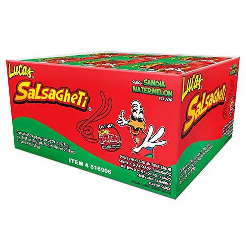 Lucas Salsagheti Watermelon Flavor, 0.85 Ounce, 24 package box Lucas Salsagheti Watermelon Flavor, 0.85 Ounce, 24 package box von FQQF