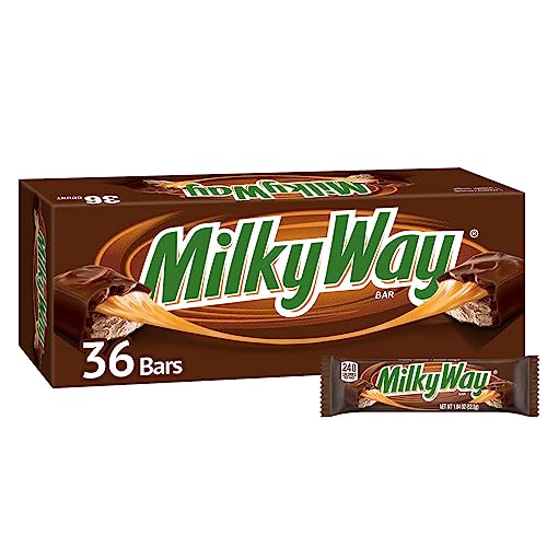 MILKY WAY Milk Chocolate Singles Size Candy Bars 1.84-Ounce 36-Count Box MILKY WAY Milk Chocolate Singles Size Candy Bars 1.84-Ounce 36-Count Box