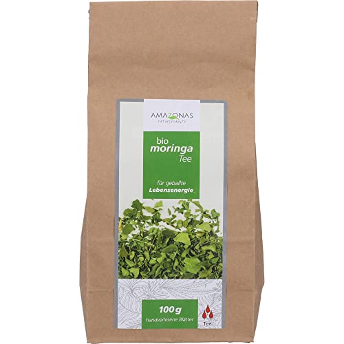 AMAZONAS bio Moringa Tee für geballte Lebensenergie, 100 g Tee von AMAZONAS