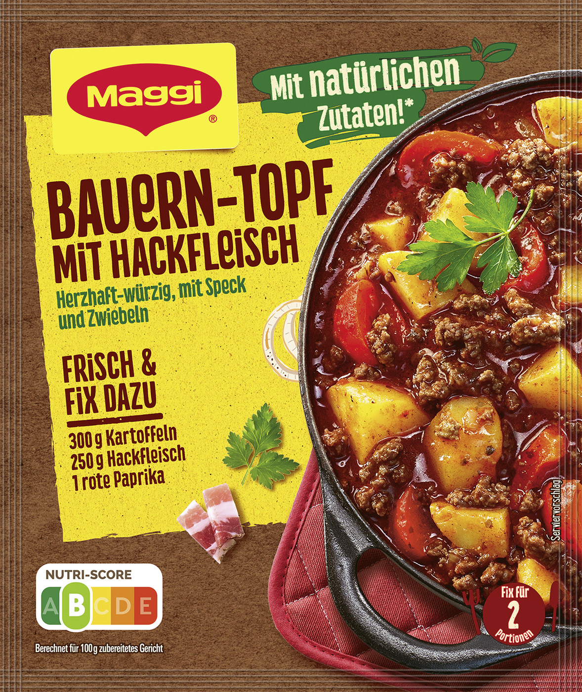 Maggi Bauern-Topf mit Hackfleisch 39G