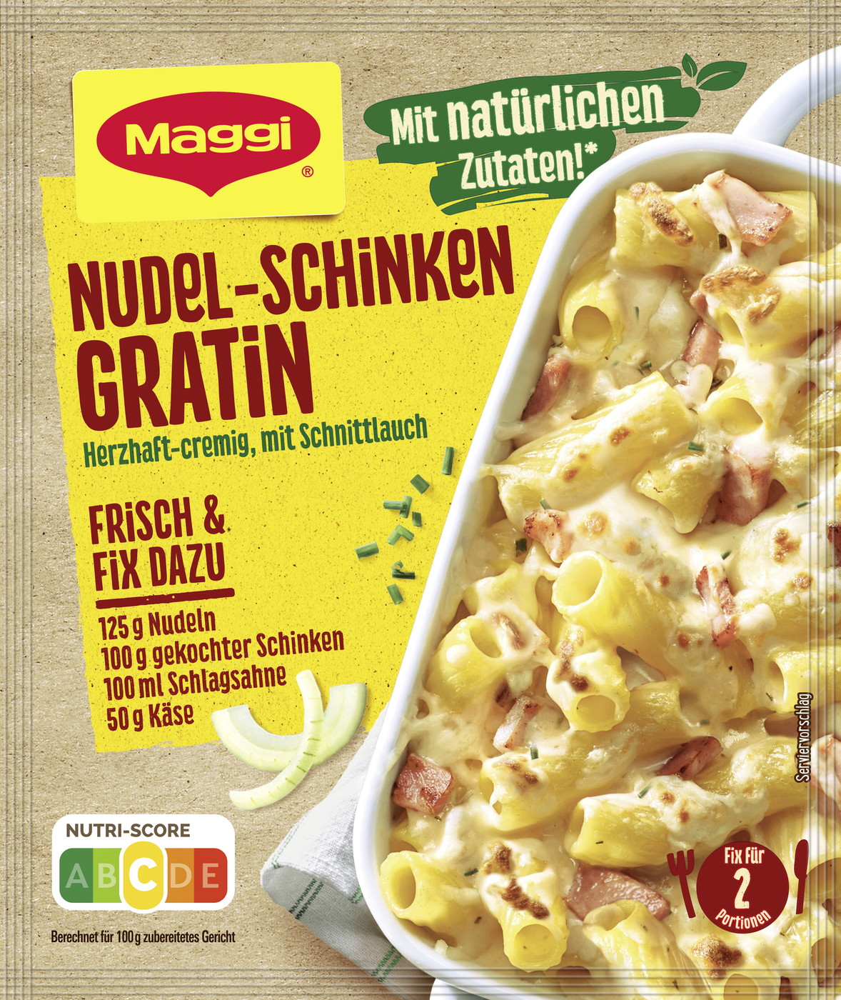 Maggi Fix Nudel Schinken Gratin 33G