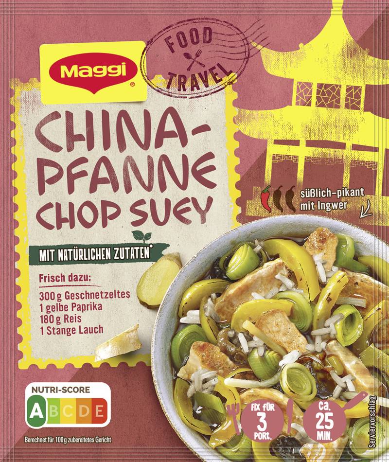 Maggi Food Travel China-Pfanne Chop Suey 34G