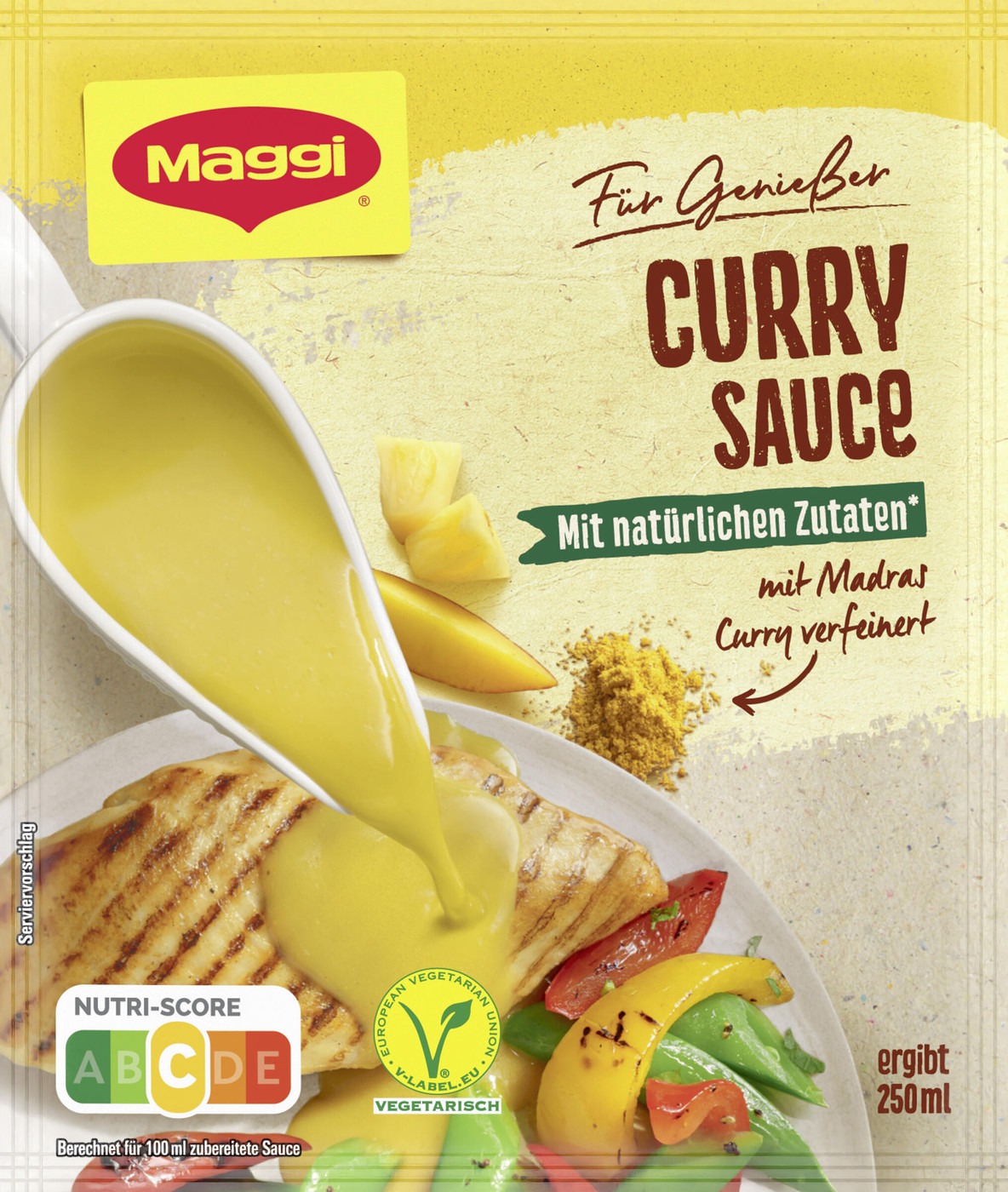 Maggi Für Genießer Sauce Curry ergibt 250ML Maggi Für Genießer Sauce Curry ergibt 250ML