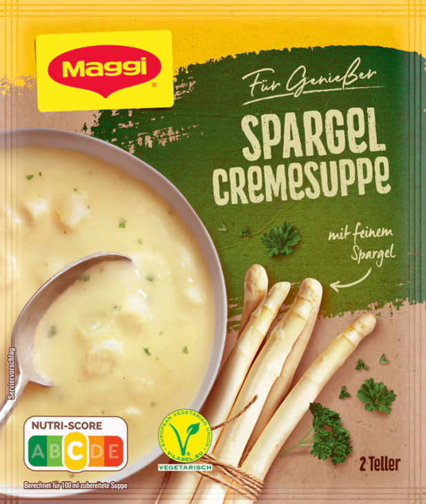 Maggi Für Genießer Spargel Cremesuppe ergibt 500ML