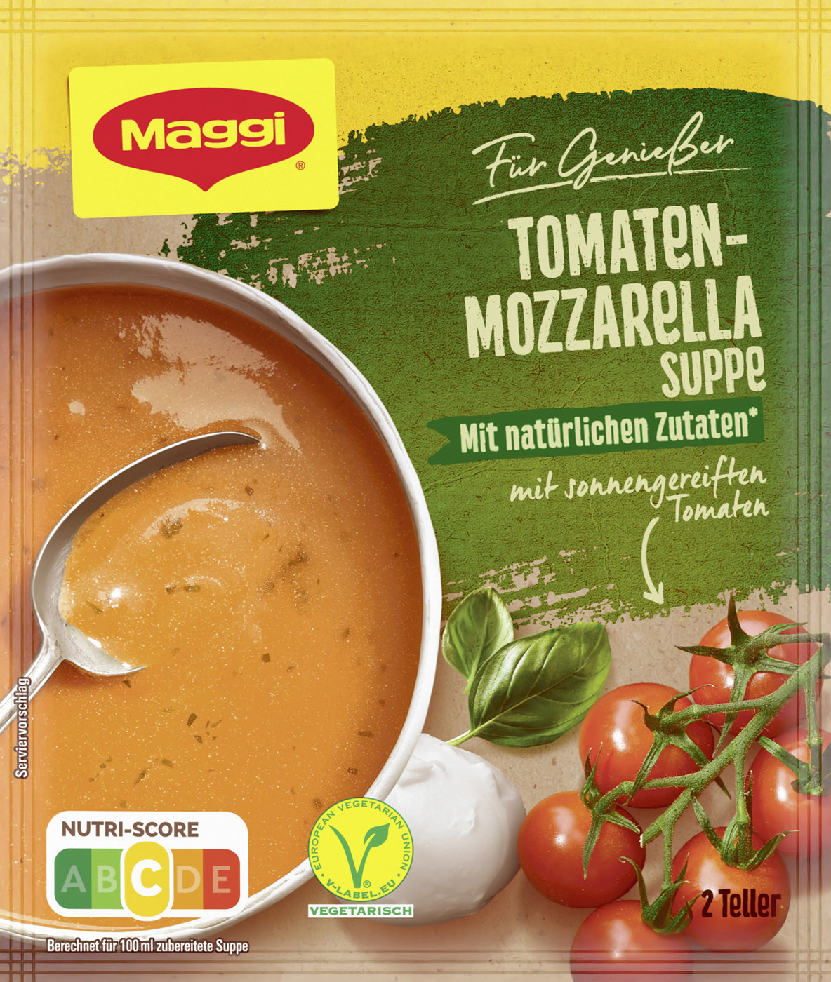 Maggi Für Genießer Tomaten-Mozzarella Suppe ergibt 500ML