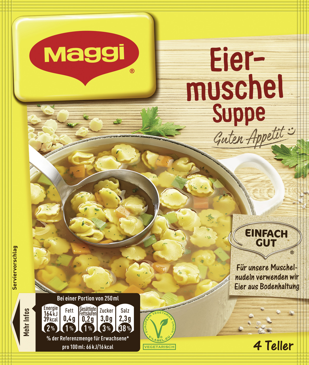 Maggi Guten Appetit! Eiermuschel-Suppe ergibt 1L