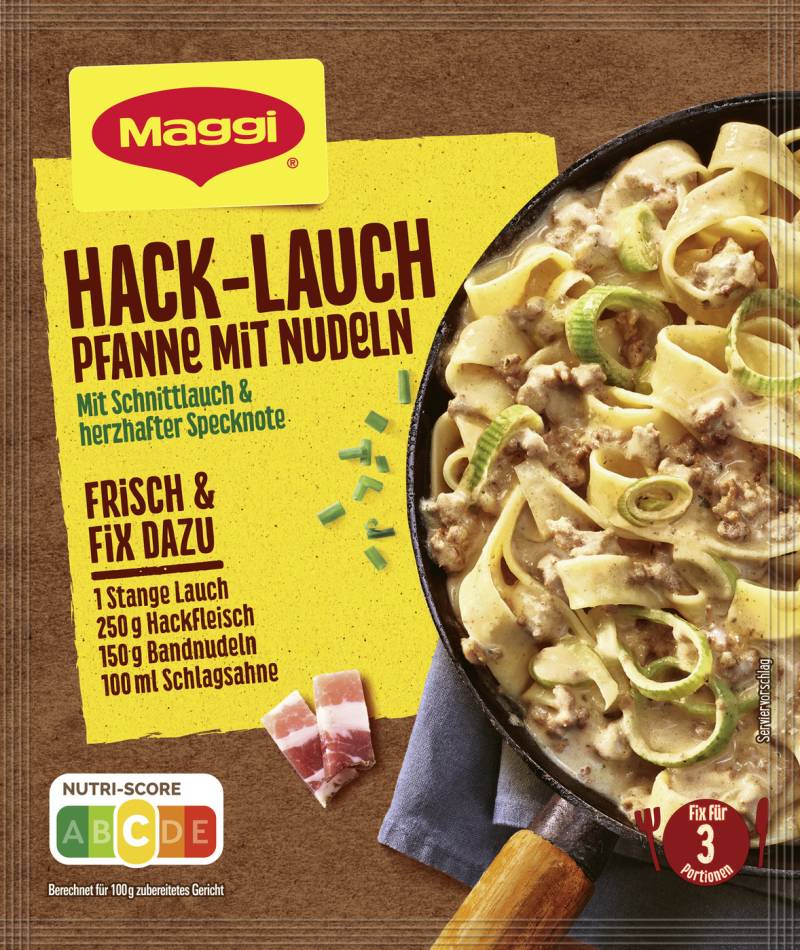 Maggi Hack-Lauch Pfanne mit Nudeln 42G