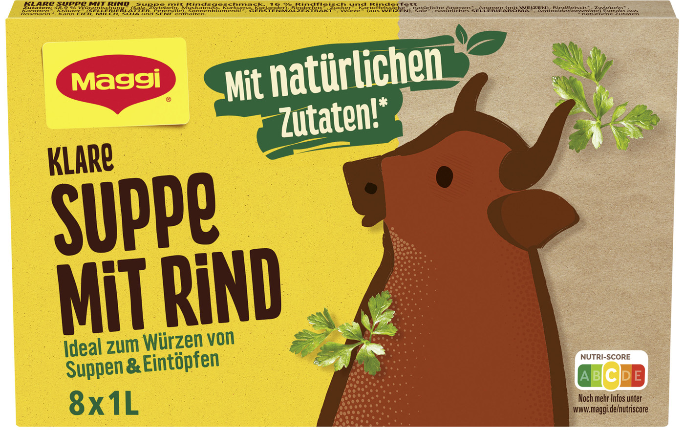 Maggi Klare Suppe mit Rind für 8L 160G