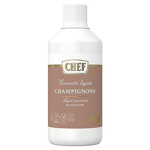 Maggi CHEF Flüssiges Konzentrat Pilz, Geschmacksboost für Pilz- und Gemüsegerichte, 100% Natürlicher Geschmack, vegan, 1er Pack (1 x 980 ml) von CHEF