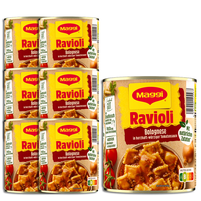 Maggi Ravioli Bolognese 6x800G Maggi Ravioli Bolognese 6x800G