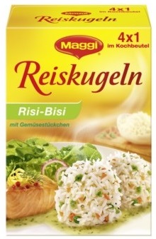 Maggi Reiskugeln Risi-Bisi mit Gemüsestückchen 4x 31,25G