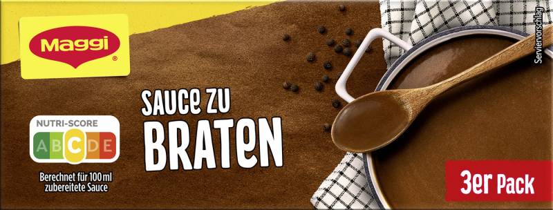 Maggi Sauce zu Braten ergibt 3x 250ML
