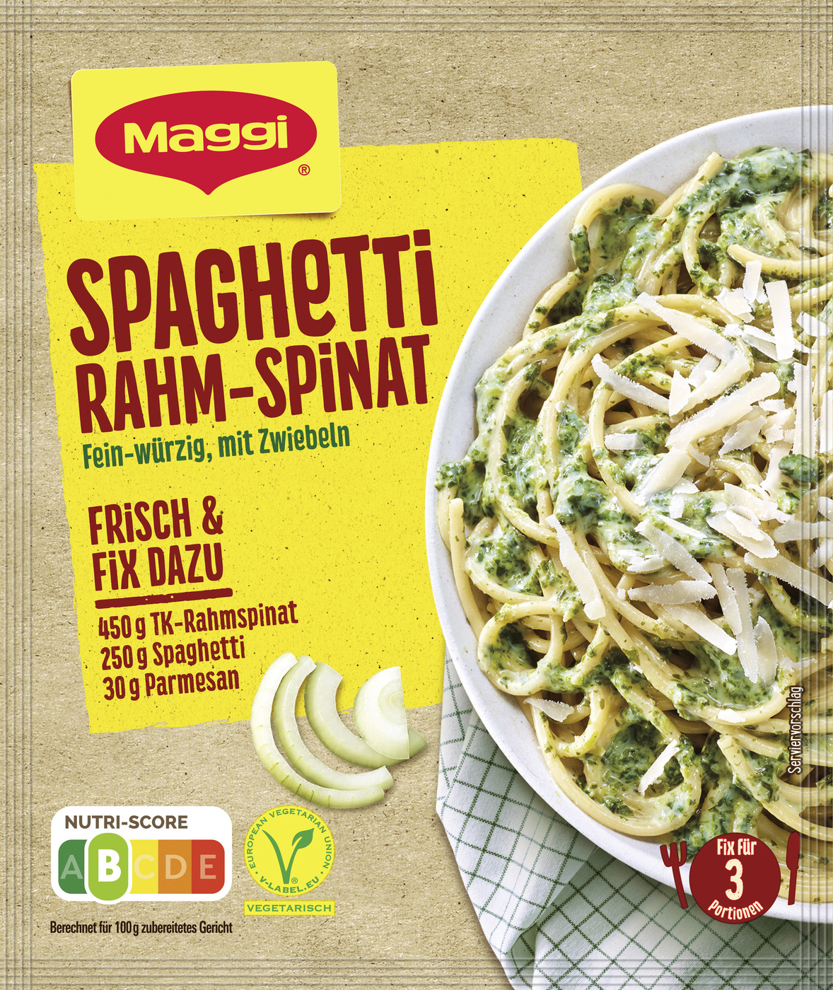 Maggi Spaghetti Rahm-Spinat 31G Maggi Spaghetti Rahm-Spinat 31G