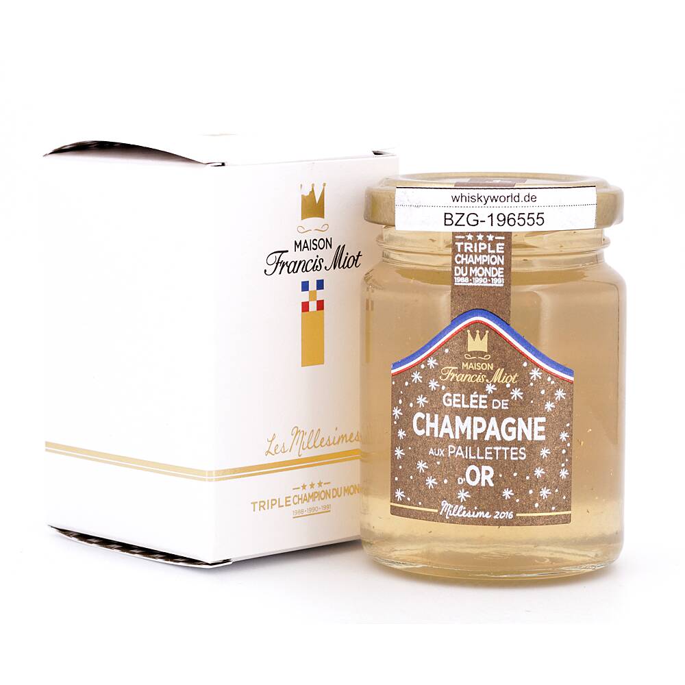 Maison Francis Miot Champagner Gelèe mit Blattgold 110 g Maison Francis Miot Champagner Gelèe mit Blattgold 110 g