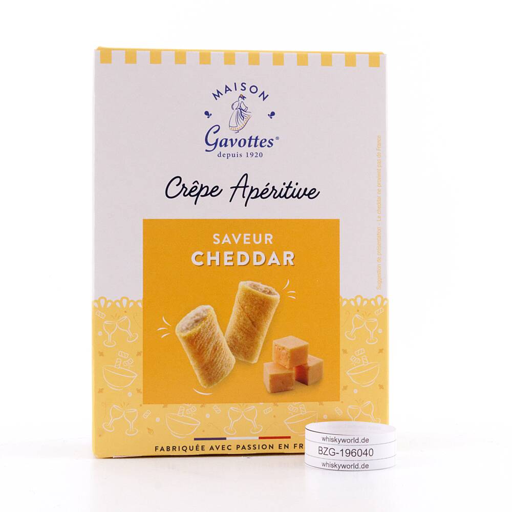 Maison Gavottes Crêperöllchen Cheddarcremefüllung 100 g Maison Gavottes Crêperöllchen Cheddarcremefüllung 100 g