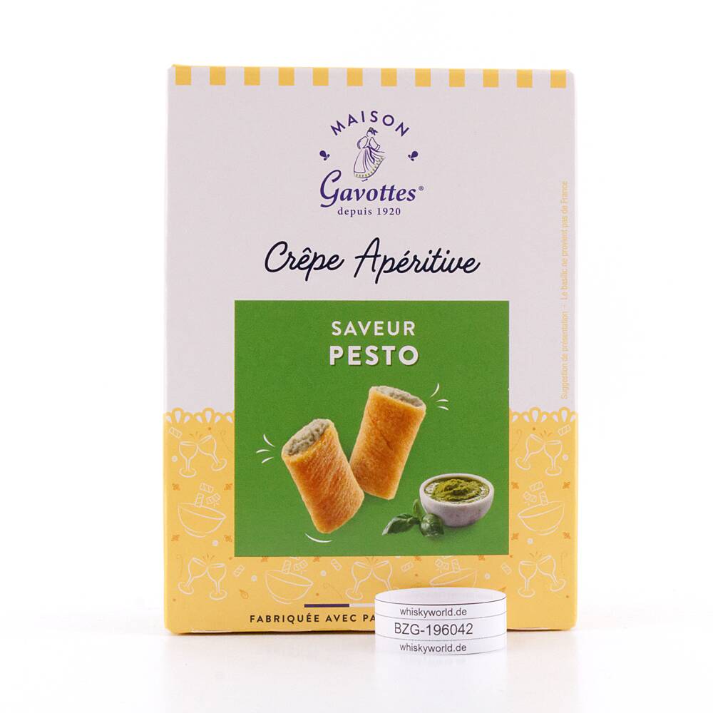 Maison Gavottes Crêperöllchen mit Pestogeschmack 110 g Maison Gavottes Crêperöllchen mit Pestogeschmack 110 g