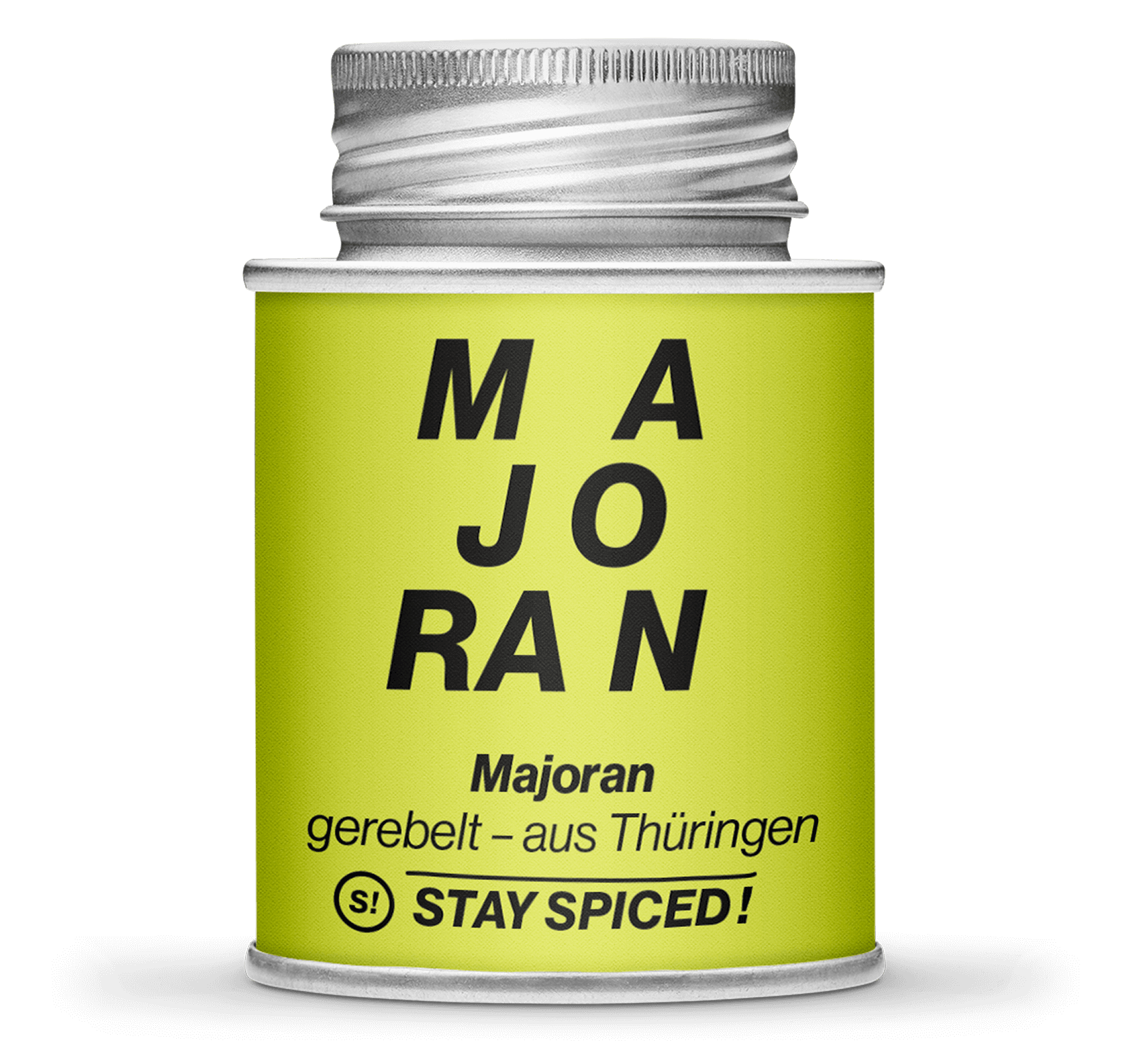 Majoran gerebelt - original Thüringer, 170ml Schraubdose Majoran gerebelt - original Thüringer, 170ml Schraubdose
