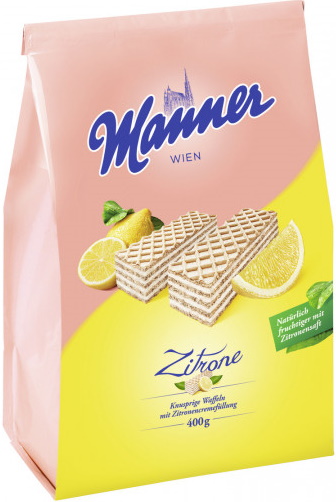 Manner Schnitten Zitrone 400G Manner Schnitten Zitrone 400G