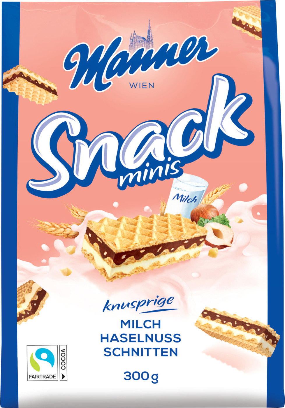 Manner Snack Minis Haselnuss 300G Manner Snack Minis Haselnuss 300G