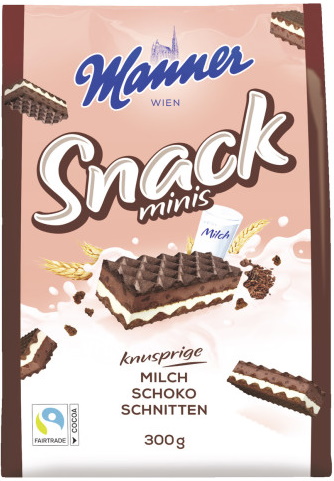 Manner Snack Minis Schoko 300g Manner Snack Minis Schoko 300g
