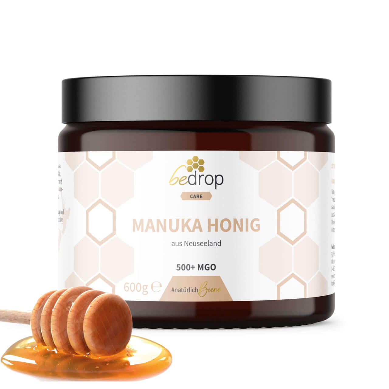 Manuka Honig 600g mit MGO 400+ Vorratsglas XXL Glas